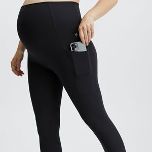 Fabletic Maternity Leggings, black, Large. Like new!